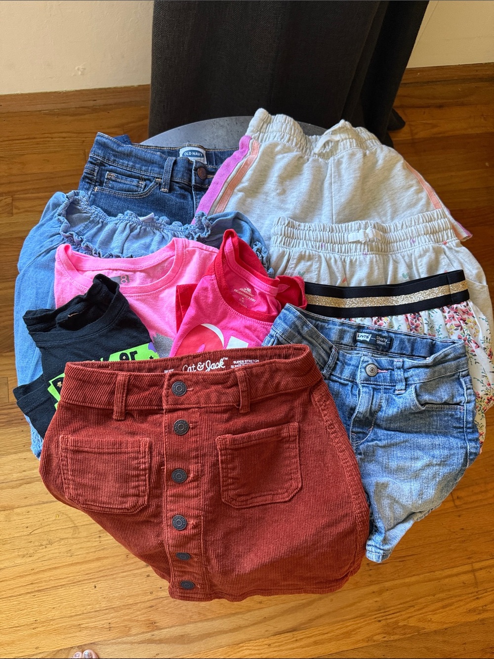 Girls back to school bundle! Shirts, shorts and skirts 10 pieces